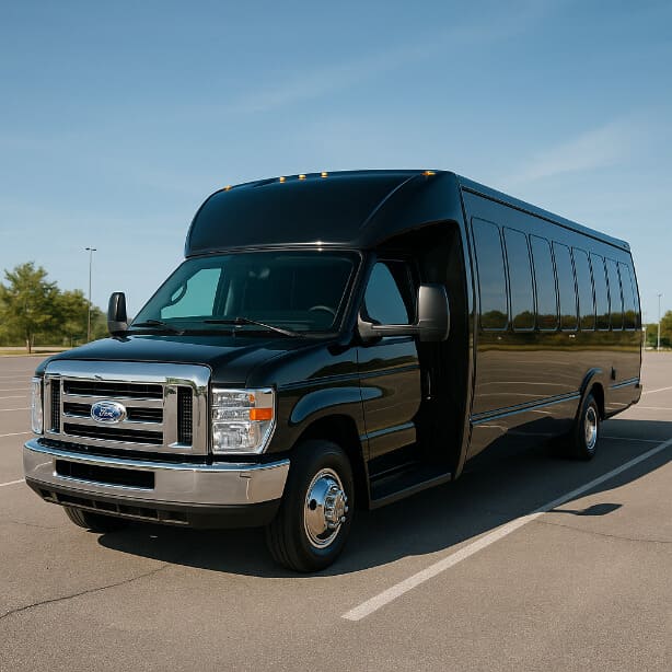 Rockford Shuttle Bus Rentals 18 Passenger Shuttle Bus